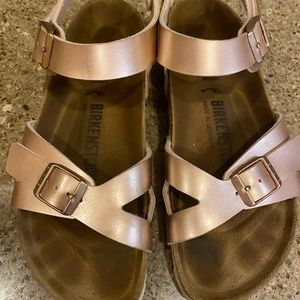 Birkenstock Rio Sandals Rose Gold size 35
